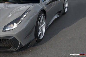 2015-2020 Ferrari 488 GTB & Spider iMP-Performance Carbon Fiber Front Bumper Canards
