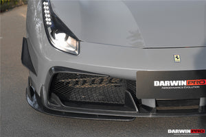 2015-2020 Ferrari 488 GTB & Spider iMP-Performance Carbon Fiber Front Bumper Canards