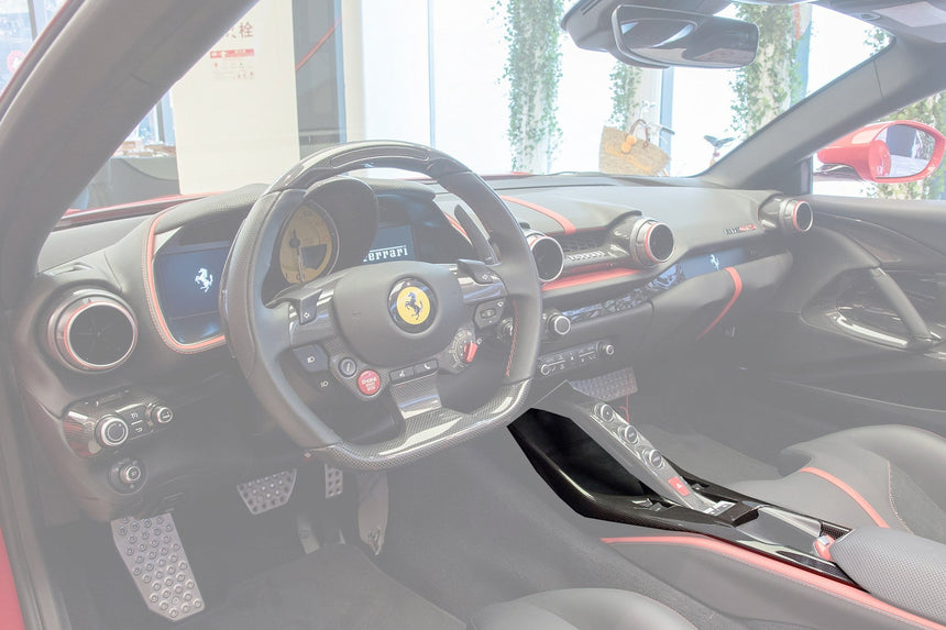 Ferrari 812 Superfast & GTS OE Style Dry Carbon Fiber Bridge Support & Windows Switches Panel 2017-2026