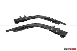 2019-2023 Ferrari F8 Tributo and Spider Autoclave Carbon Fiber Front Bumper Side Splitter  DarwinPRO (OE)