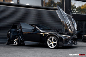2023-UP Ferrari Purosangue F175 Partial Carbon Fiber Front Bumper And Hood DarwinPRO iMP Design