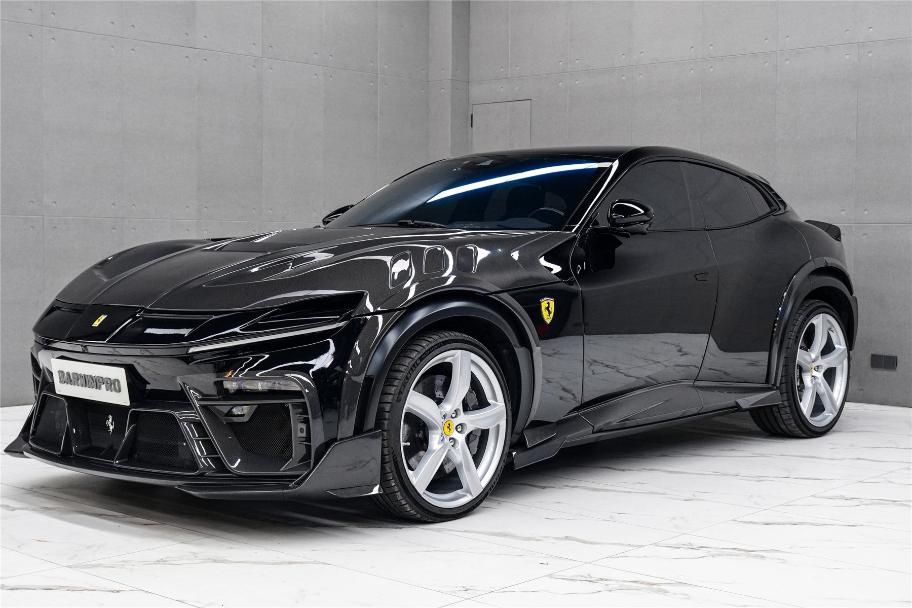 2023-UP Ferrari Purosangue F175  Carbon Fiber Side Skirts DarwinPRO iMP Design