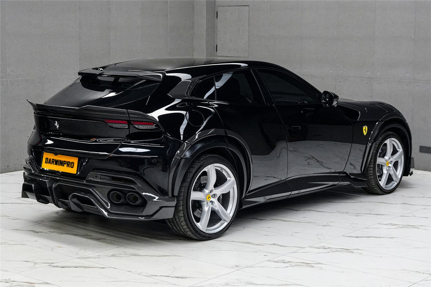 2023-UP Ferrari Purosangue F175 Partial Carbon Fiber Rear Bumper DarwinPRO iMP Design