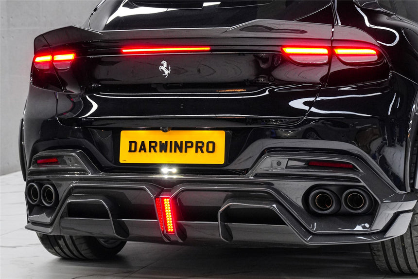 2023-UP Ferrari Purosangue F175 Partial Carbon Fiber Rear Bumper DarwinPRO iMP Design