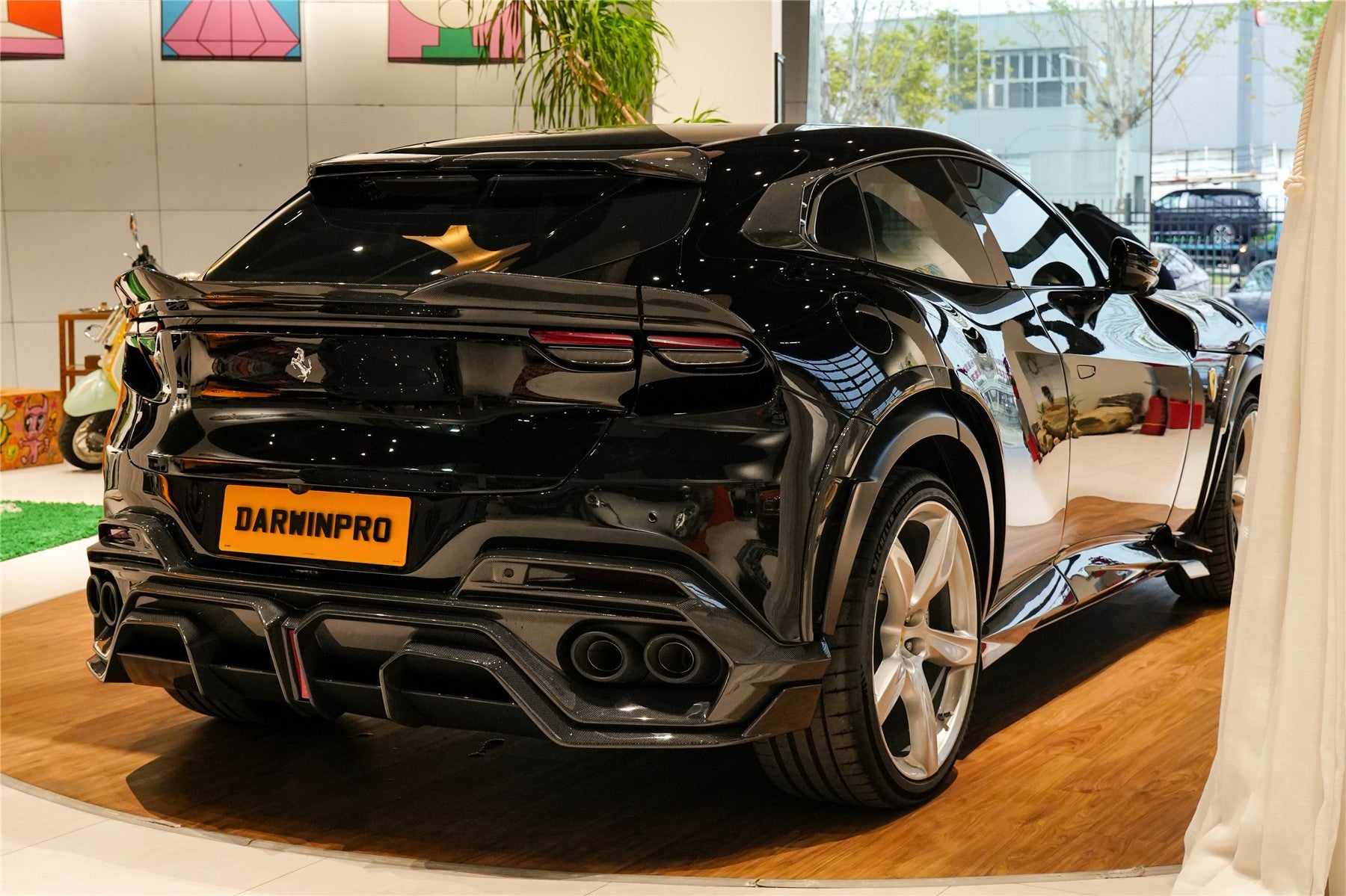 2023-UP Ferrari Purosangue F175 Carbon Fiber Quarter Window Scoops DarwinPRO iMP Design