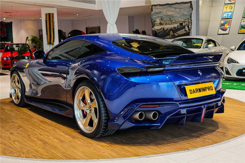 2020-UP Ferrari Roma Carbon Fiber Side Skirts DarwinPRO (BKSS Design)