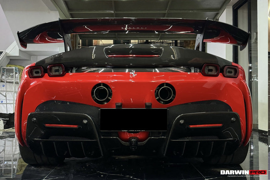 2020-UP Ferrari SF90 Stradale Autoclave Carbon Fiber Wing with Base DarwinPRO (SF90XX Style)