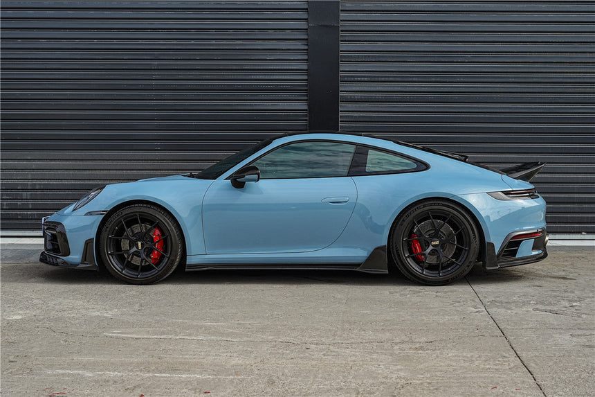 2019-UP Porsche 911 992 Carbon Fiber Side Skirts DarwinPRO (BKSSII) Fits Carrera, S, 4, 4S, Targa, Cabriolet