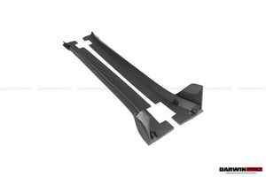 2019-UP Porsche 911 992 Carbon Fiber Side Skirts DarwinPRO (BKSSII) Fits Carrera, S, 4, 4S, Targa, Cabriolet