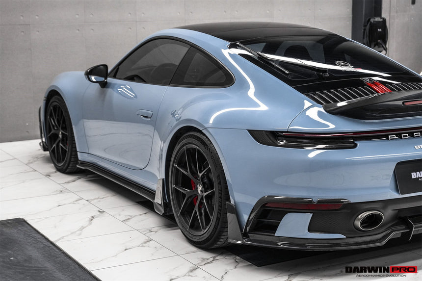 2019-UP Porsche 911 992 Carbon Fiber Side Skirts DarwinPRO (BKSSII) Fits Carrera, S, 4, 4S, Targa, Cabriolet