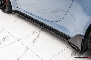 2019-UP Porsche 911 992 Carbon Fiber Side Skirts DarwinPRO (BKSSII) Fits Carrera, S, 4, 4S, Targa, Cabriolet