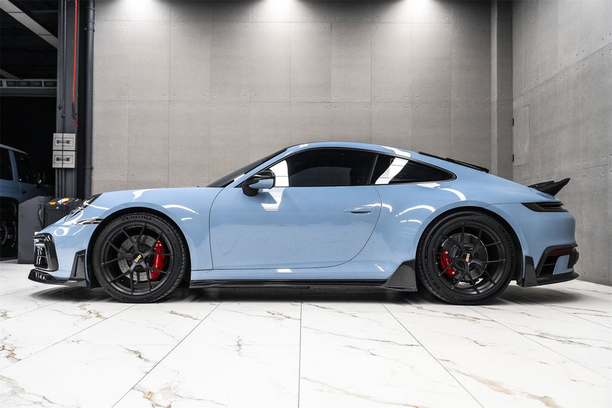 2019-UP Porsche 911 992 Carbon Fiber Side Skirts DarwinPRO (BKSSII) Fits Carrera, S, 4, 4S, Targa, Cabriolet