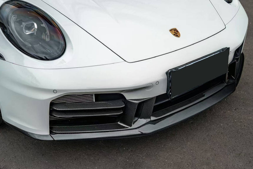 DarwinPRO 2024-UP Porsche 992.2 Facelift Carrera 2C 4C Coupe Cabriolet Sport Design Only OE Style Front Lip Trims