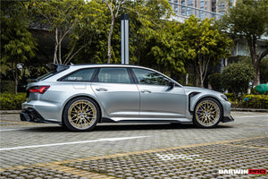 DarwinPRO 2019-UP Audi RS6 Avant C8 & RS7 Quattro IMP Performance Side Skirts Under Board