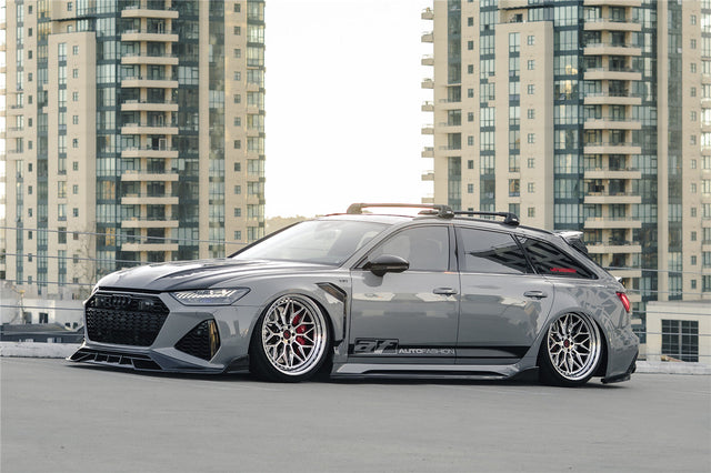 DarwinPRO 2019-UP Audi RS6 Avant C8 & RS7 Quattro IMP Performance Side Skirts Under Board