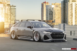 DarwinPRO 2019-UP Audi RS6 Avant C8 & RS7 Quattro IMP Performance Side Skirts Under Board