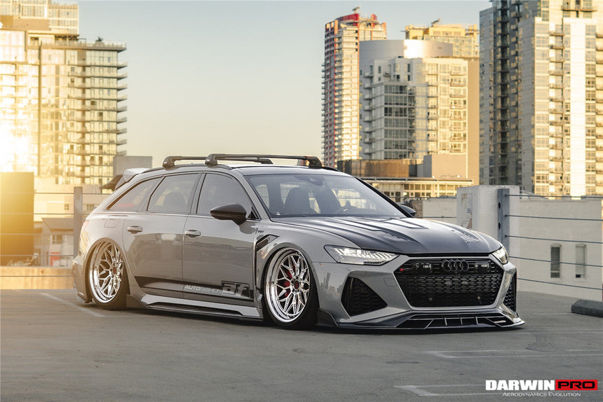 DarwinPRO 2019-UP Audi RS6 Avant C8 & RS7 Quattro IMP Performance Side Skirts Under Board
