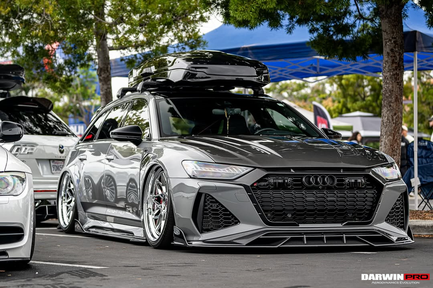 DarwinPRO 2019-UP Audi RS6 Avant C8 & RS7 Quattro IMP Performance Side Skirts Under Board