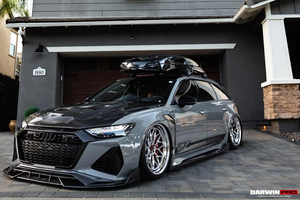 DarwinPRO 2019-UP Audi RS6 Avant C8 & RS7 Quattro IMP Performance Side Skirts Under Board