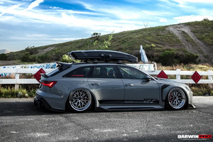 DarwinPRO 2019-UP Audi RS6 Avant C8 & RS7 Quattro IMP Performance Side Skirts Under Board