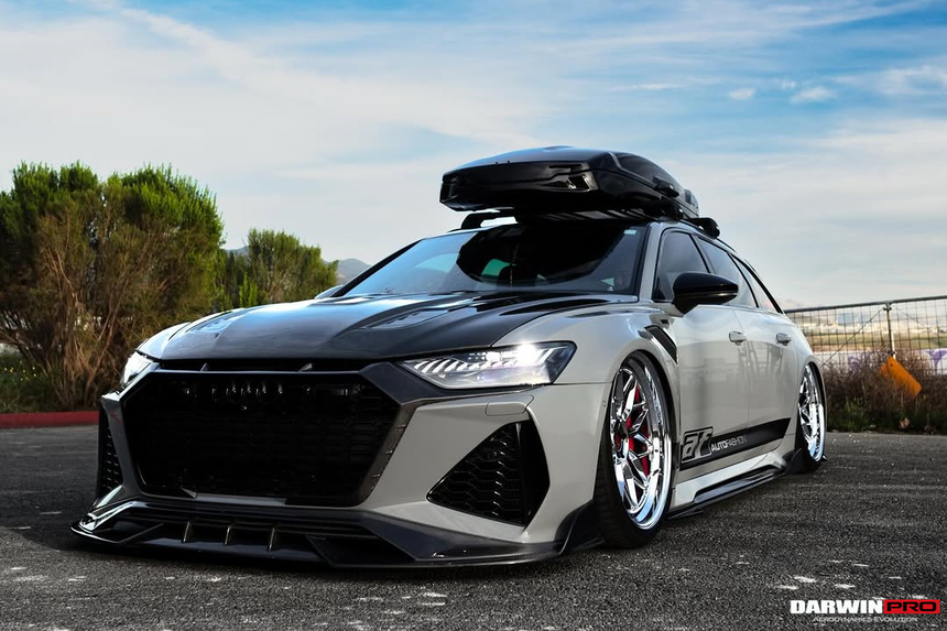 DarwinPRO 2019-UP Audi RS6 Avant C8 & RS7 Quattro IMP Performance Side Skirts Under Board