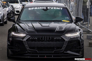 2019-UP Audi RS6 Avant C8 | RS7 Quattro Carbon Fiber Front Canards - DarwinPRO (iMP)