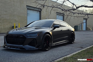 2019-UP Audi RS6 Avant C8 | RS7 Quattro Carbon Fiber Front Lip - DarwinPRO (iMP Design)