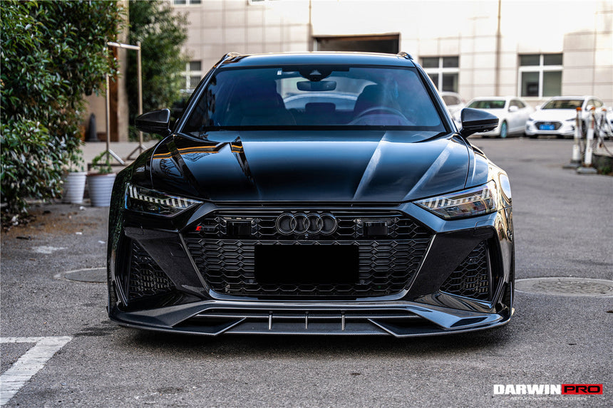 2019-UP Audi RS6 Avant C8 | RS7 Quattro Carbon Fiber Front Lip - DarwinPRO (iMP Design)