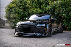 2019-UP Audi RS6 Avant C8 | RS7 Quattro Carbon Fiber Front Lip - DarwinPRO (iMP Design)