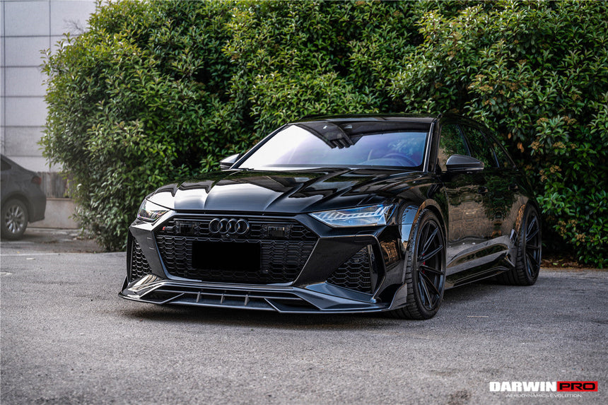 2019-UP Audi RS6 Avant C8 | RS7 Quattro Carbon Fiber Front Lip - DarwinPRO (iMP Design)