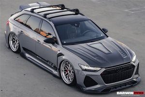 DarwinPRO 2019-UP Audi RS6 Avant C8 & RS7 Quattro IMP Performance Side Skirts Under Board