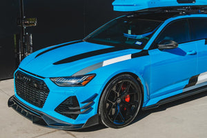 2019-UP Audi RS6 Avant C8 | RS7 Quattro Carbon Fiber Front Canards - DarwinPRO (iMP)