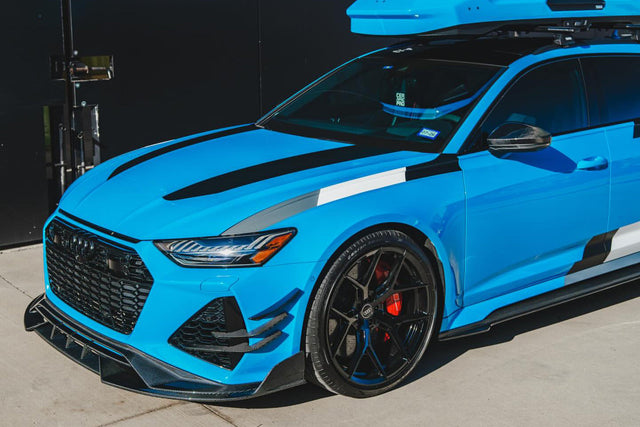 2019-UP Audi RS6 Avant C8 | RS7 Quattro Carbon Fiber Front Canards - DarwinPRO (iMP)