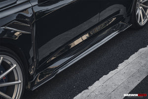 DarwinPRO 2019-UP Audi RS6 Avant C8 & RS7 C8 Quattro IMP Performance Ver.2 Side Skirts Under Board