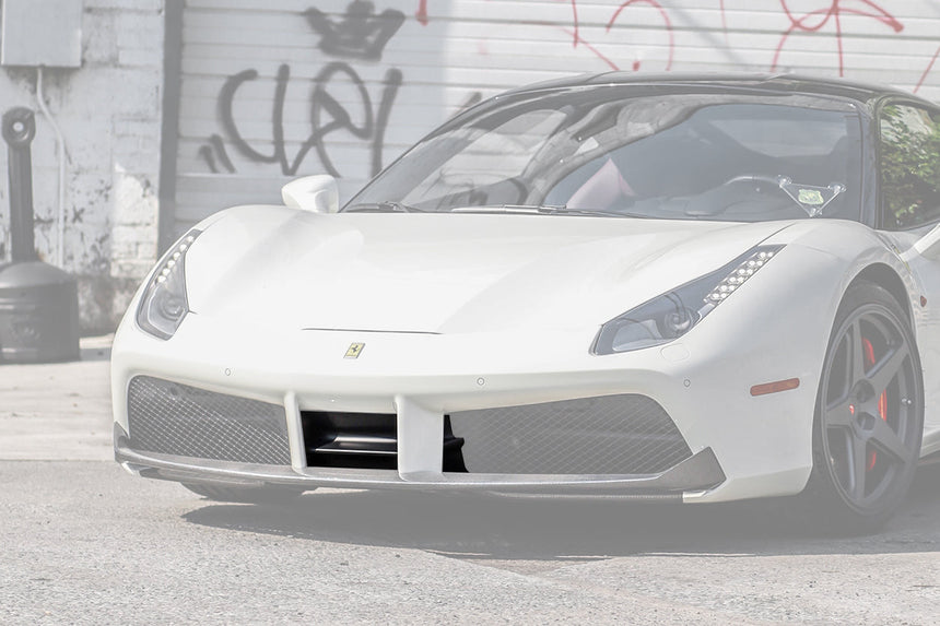 DarwinPRO 2015-2020 Ferrari 488 GTB & Spider Dry Carbon Fiber Front Air Splitter