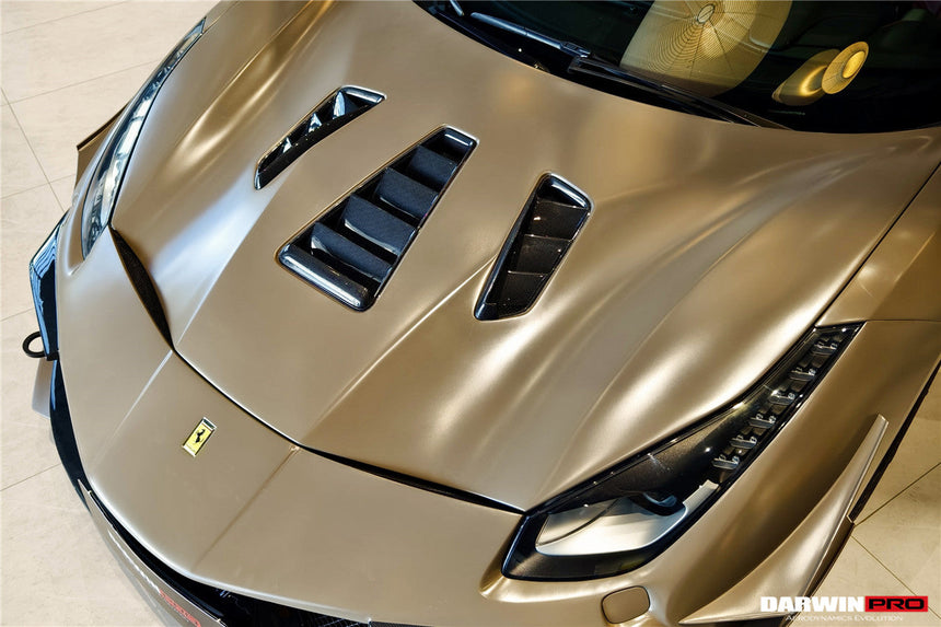 2015-2020 Ferrari 488 GTB & Spyder Challenge Evo Modena Style Hood