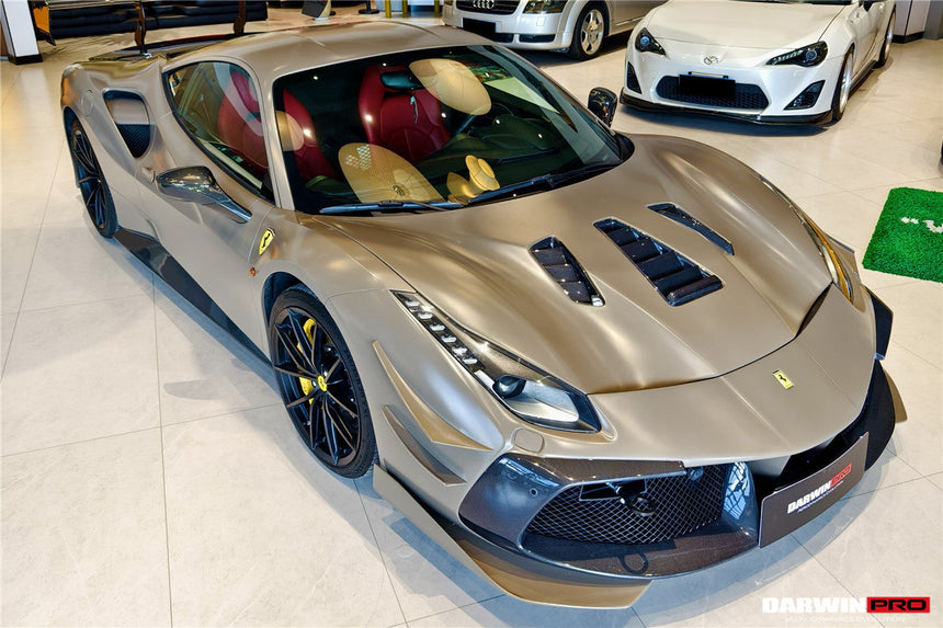 2015-2020 Ferrari 488 GTB & Spyder Challenge Evo Modena Style Hood