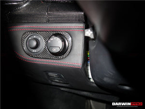 2010-2015 Ferrari 458 Dry Carbon Fiber Light Switch Cover DarwinPRO (OE) Fits Italia, Spider, Speciale