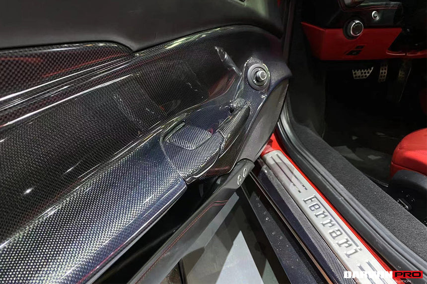 2015-2020 Ferrari 488 GTB & Spider Carbon Fiber Door Handle Interior