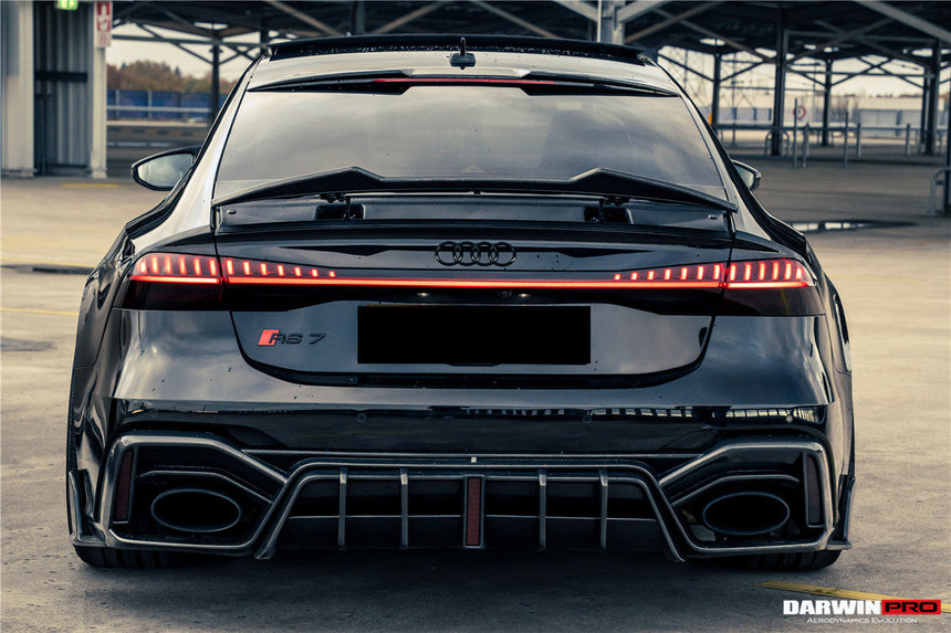 DarwinPRO 2019-UP Audi RS6 Avant C8 RS7 C8 Quattro IMP Design Rear Diffuser