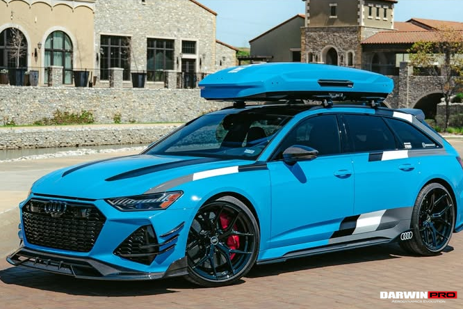 2019-UP Audi RS6 Avant C8 | RS7 Quattro Carbon Fiber Front Canards - DarwinPRO (iMP)