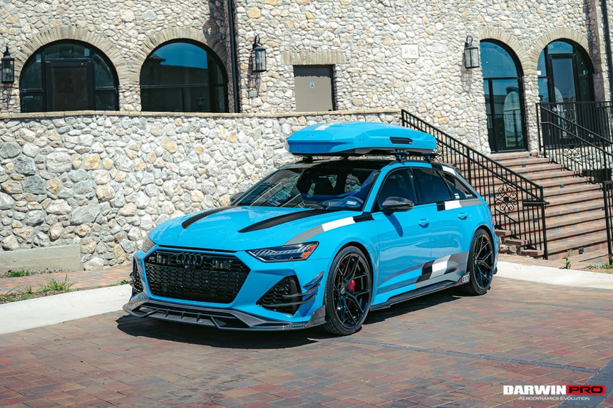 2019-UP Audi RS6 Avant C8 | RS7 Quattro Carbon Fiber Front Canards - DarwinPRO (iMP)