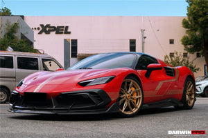 DarwinPRO 2022-2026 Ferrari 296 GTB & GTS Type F171 iMP Style Carbon Fiber Full Kit (For Surround View Camera System Bumper Only)