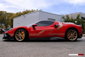 DarwinPRO 2022-2026 Ferrari 296 GTB & GTS Type F171 iMP Style Carbon Fiber Side Skirts