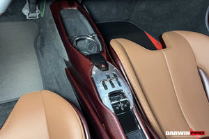 2022-2026 Ferrari 296 GTB GTS (Type F171) OE Style Dry Carbon Fiber Center Control Surround Panel Front End