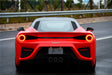 2010-2015 Ferrari 458 Italia Partial Carbon Fiber Rear Bumper And Fiber Trunk With Tail Light Cover DarwinPRO (BKSS Design)