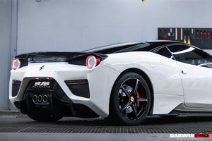 2010-2015 Ferrari 458 Italia and Spider Tail Light Cover DarwinPRO (BKSS)