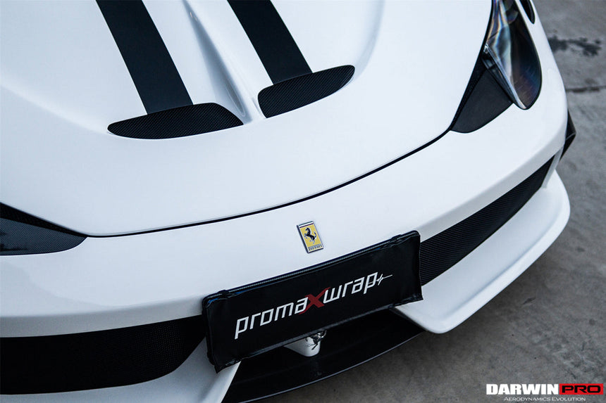 2010-2015 Ferrari 458 Italia and Spider Partial Carbon Fiber Front Bumper DarwinPRO ( Speciale Design)