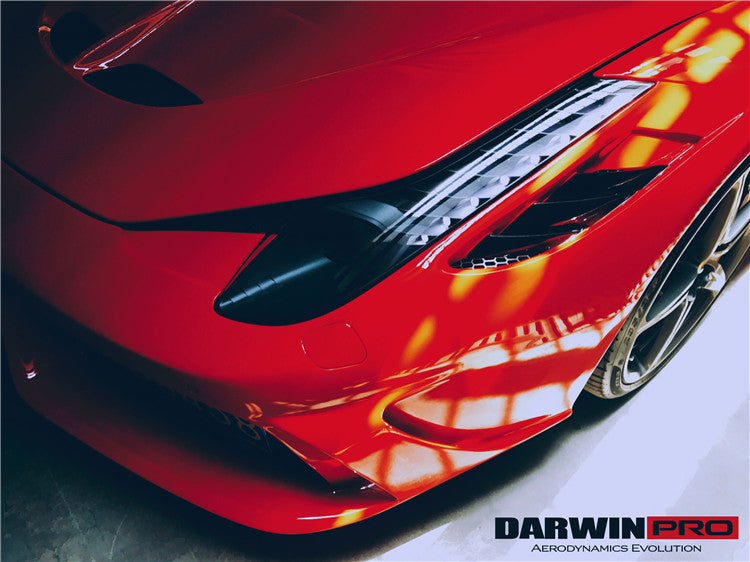 2010-2015 Ferrari 458 Italia and Spider Partial Carbon Fiber Front Bumper DarwinPRO ( Speciale Design)