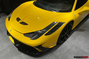 2010-2015 Ferrari 458 Italia and Spider Carbon Fiber Hood DarwinPRO ( Speciale Design)
